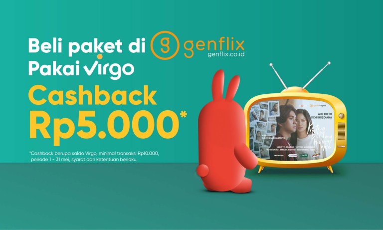 Cashback Rp5.000 untuk beli paket di Genflix